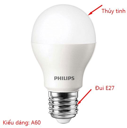 bong den led bulb 11w e27 a60 apr ess philips