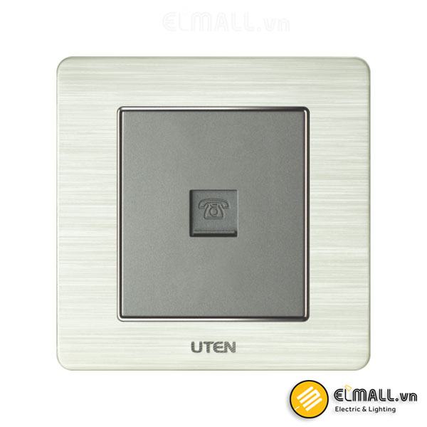 Bộ ổ cắm đơn điện thoại Uten V6-G-1TEL