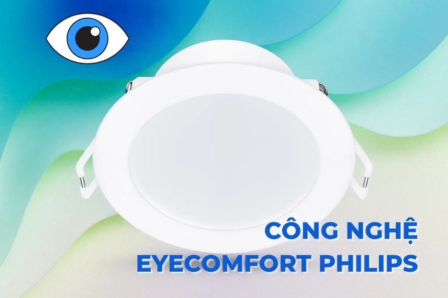 Đèn LED âm trần 10W DL190B Eridani Philips D125 3 Đèn âm trần Eridani 10W DL190B Philips ứng dụng Eyecomfort