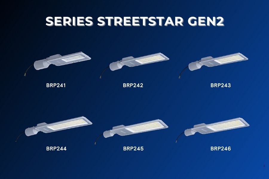 Tổng hợp đèn đường LED StreetStar Philips Gen 2