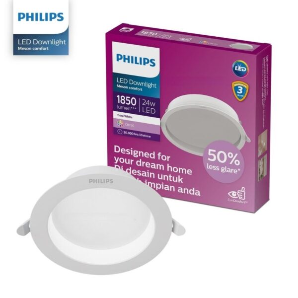 Đèn LED âm trần chóa sâu c Rc Rd D200 24W MESON Comfort Philips