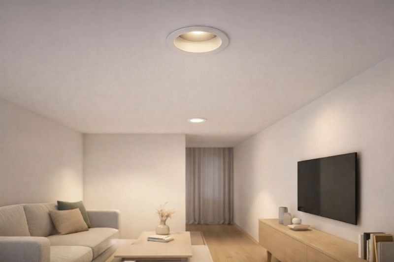 Đèn âm trần chóa sâu đổi màu 7W D90 Meson Philips thiết kế chóa sâu 