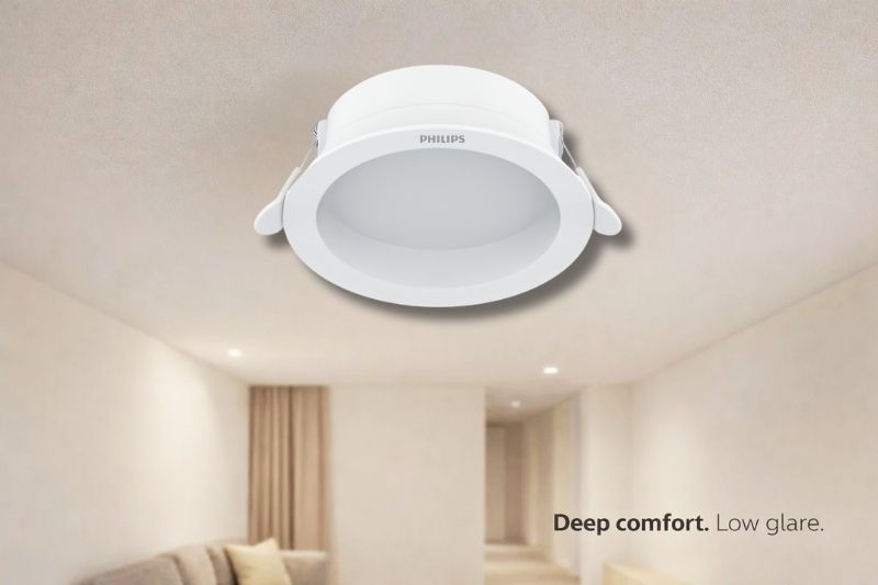 Đèn âm trần chóa sâu đổi màu 7W D90 Meson Philips hạn chế chói lóa 