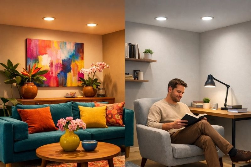 Ánh sáng chất lượng cùng với đèn âm trần chóa sâu đổi màu 17W D150 Meson Philips