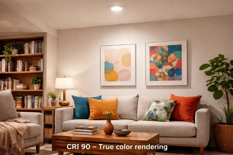 Đèn âm trần chóa sâu đổi màu 7W D90 Meson Philips cho ánh sáng trung thực 